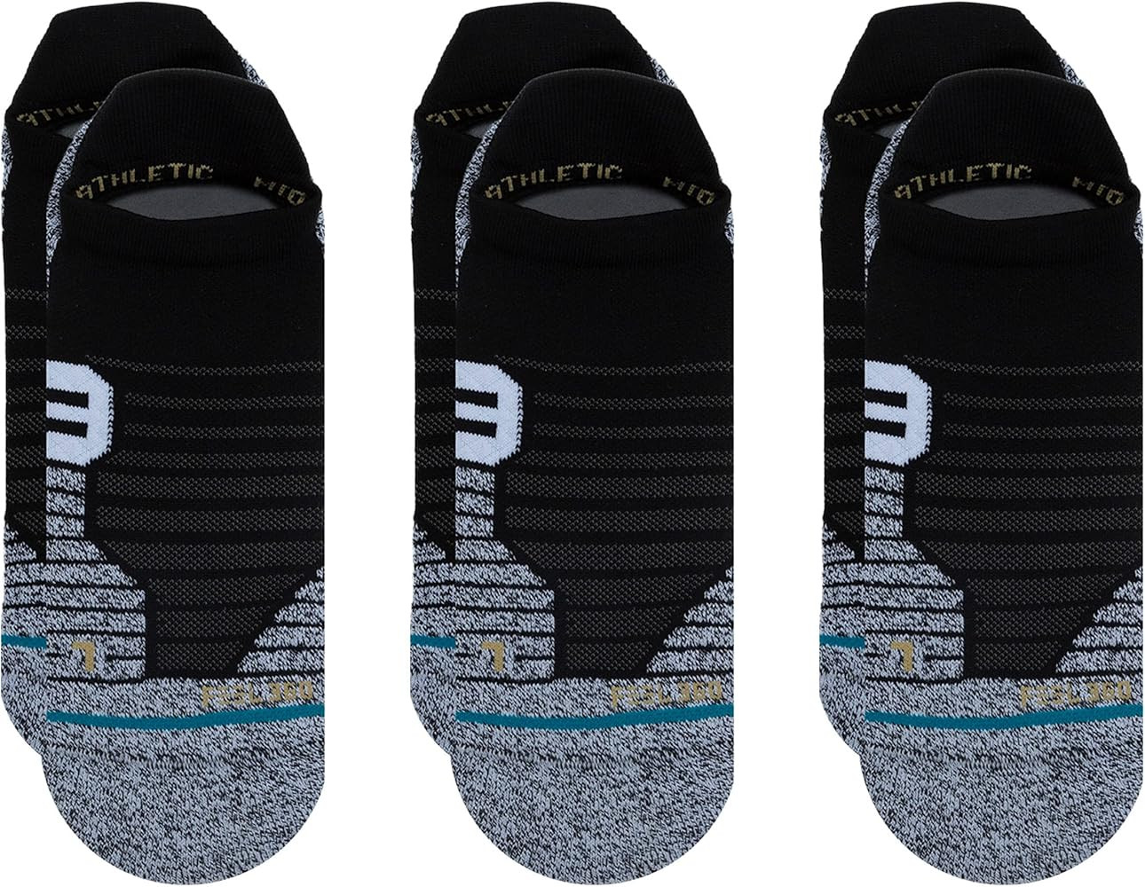 Stance Versa Tab Socks [3 Pack] (Medium, Black) | Amazon (US)