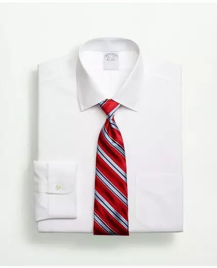 Stretch Supima® Cotton Non-Iron Pinpoint Oxford Ainsley Collar Dress Shirt | Brooks Brothers