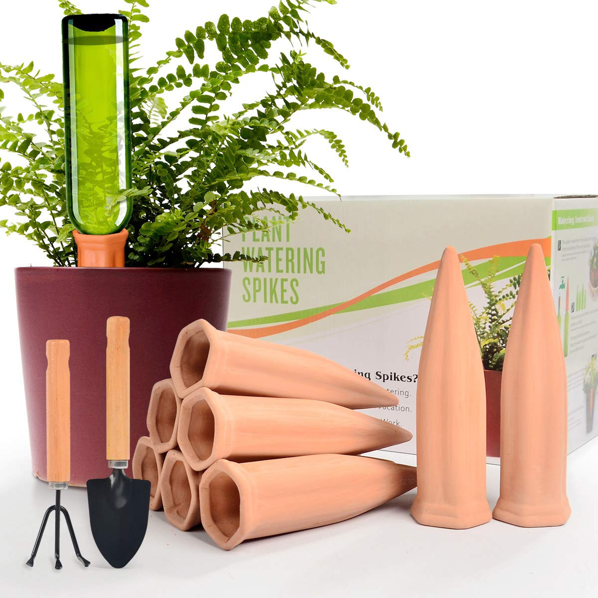 Automatic Plant Waterer Terracotta Self Watering Spikes Drippers Irrigation System for Vacation o... | Amazon (US)