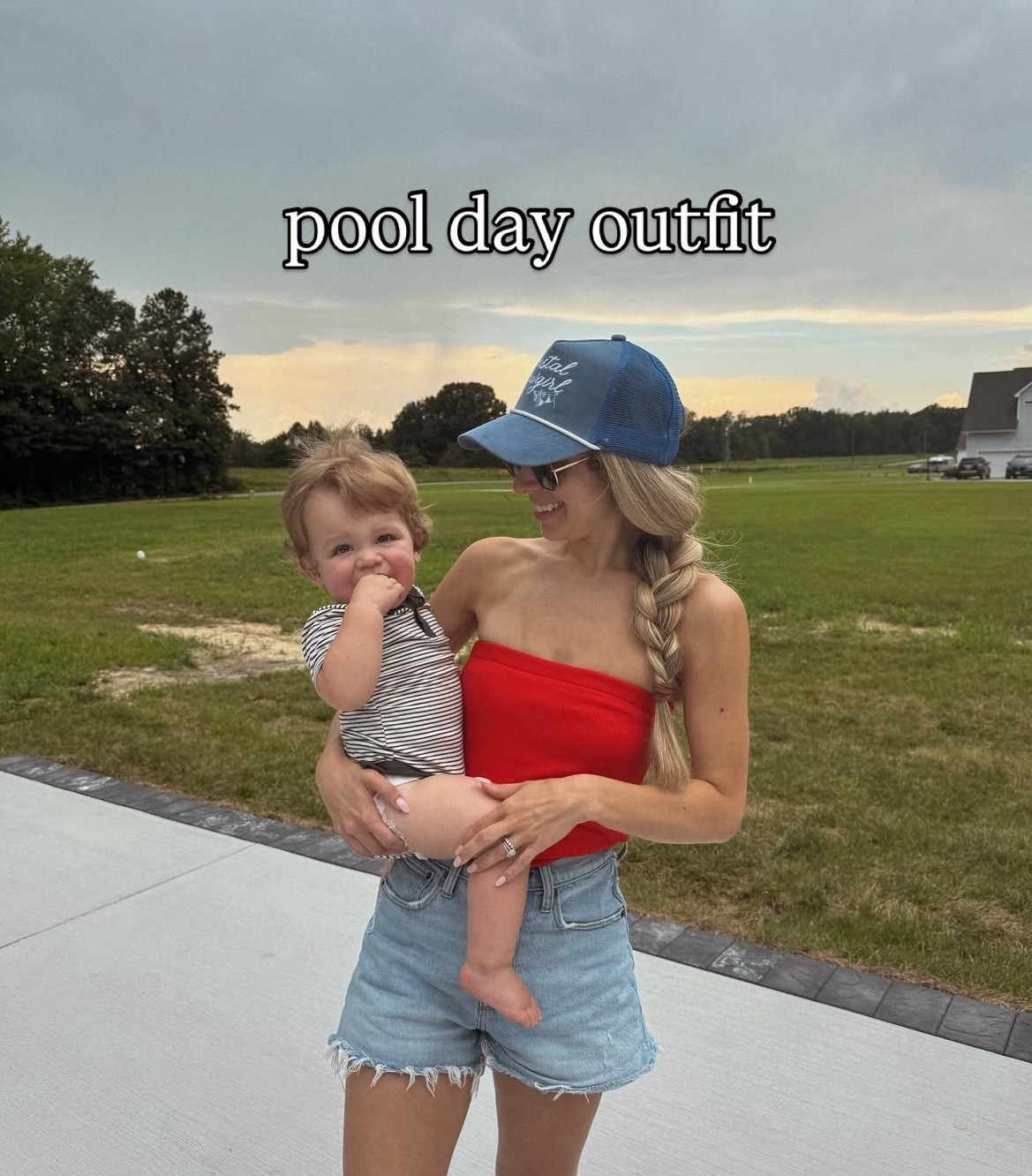 Pool day outfit — size xs in my top & 24 in my denim shorts 

#LTKFamily #LTKFindsUnder50 #LTKStyleTip