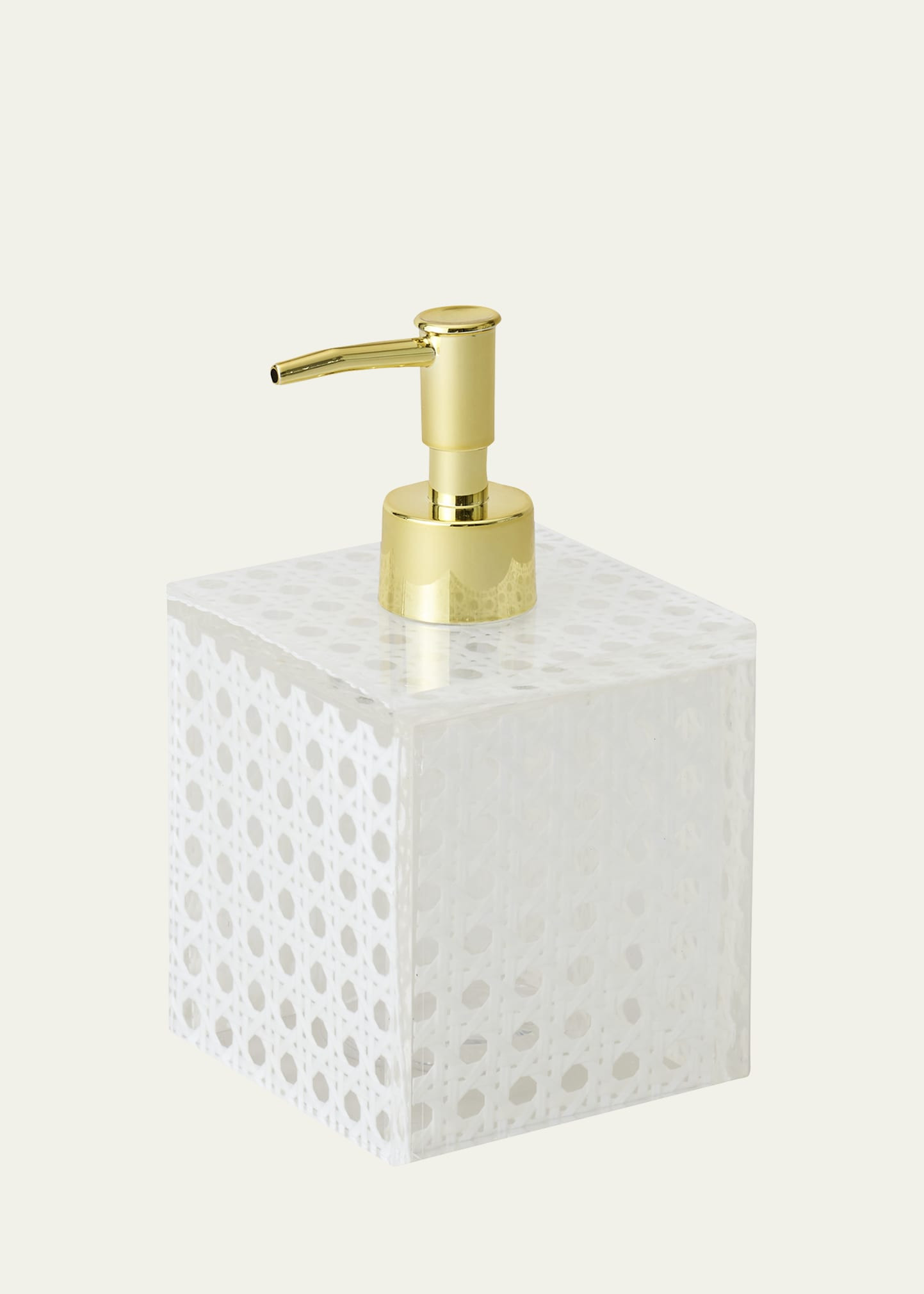 Kim Seybert Reed Soap Dispenser, White | Bergdorf Goodman