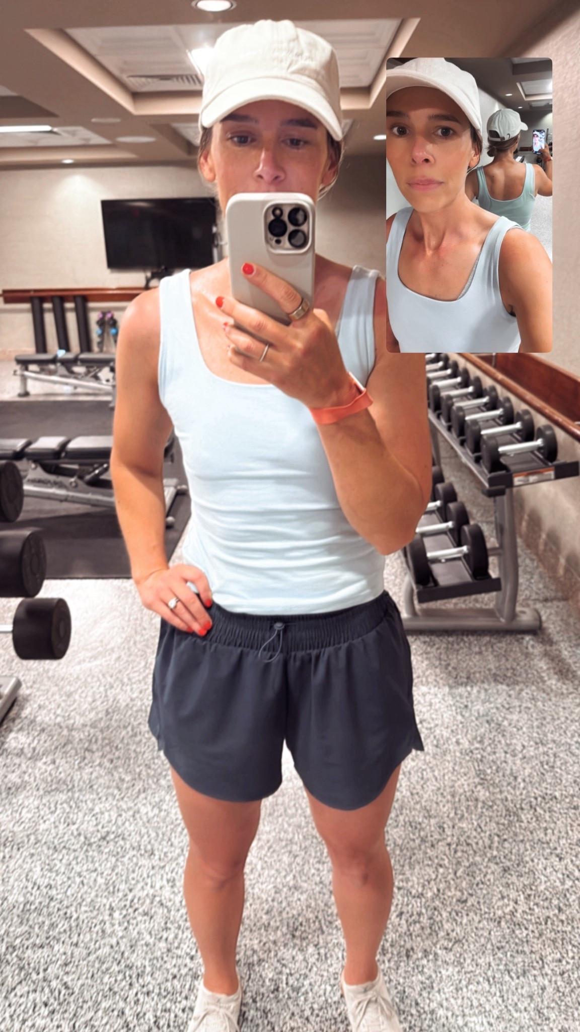 Scoop neck cotton tank and the best athletic shorts!

#LTKSummerEdit #LTKActive