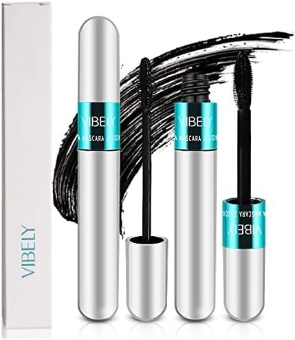 2 in 1 Vibely Mascara 5x Longer Waterproof Lash Cosmetics Natural Lengthening and Thickening Effect  | Amazon (US)