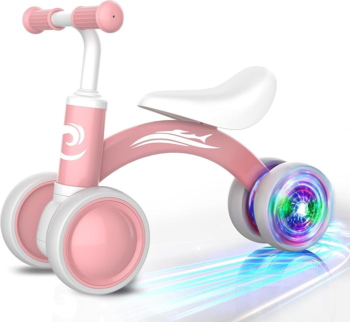 Colorful Lighting Baby Balance Bike Toys for 1 Year Old Girl Gifts, 10-36 Month Toddler Balance B... | Amazon (US)