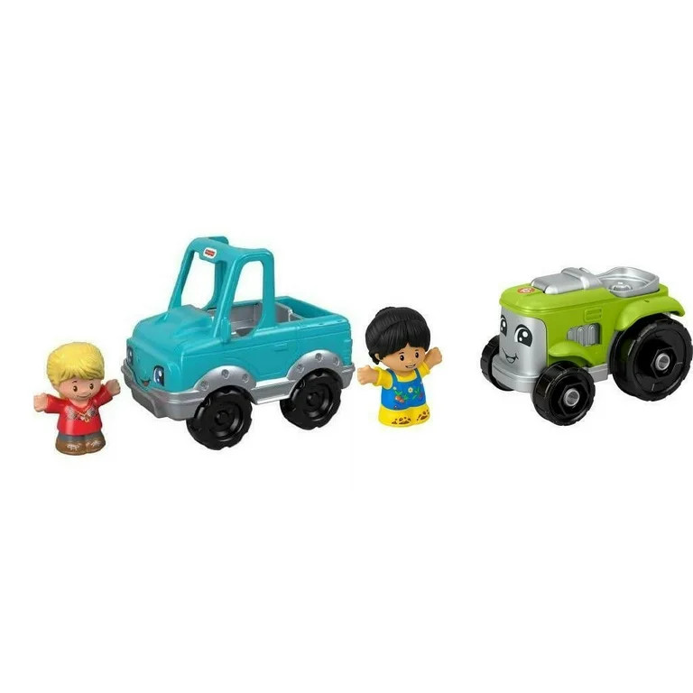 Bundle of 2 | Fisher-Price Little People Small Vehicles - Blue Vehicle & Tractor | Walmart (US)