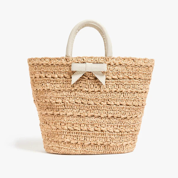 The Bow Tote Off White | Pamela Munson