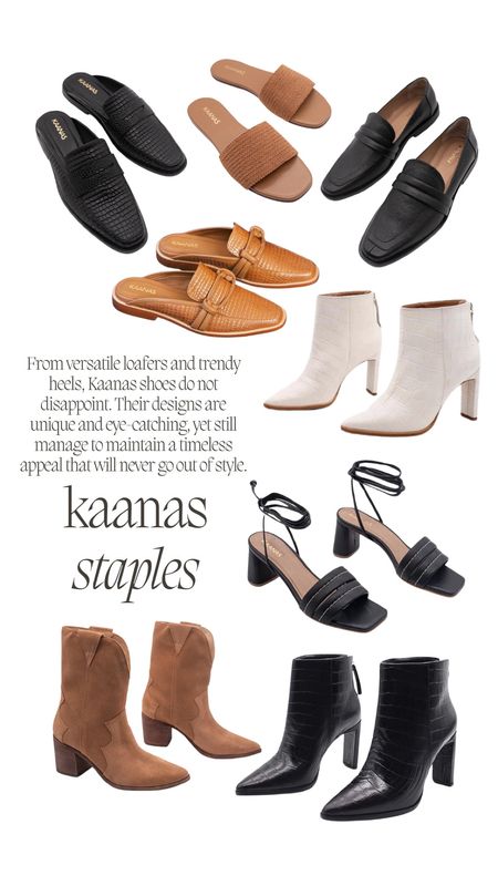 From versatile loafers and trendy heels, KAANAS shoes do not disappoint. Their designs are unique and eye-catching, yet still manage to maintain a timeless appeal that will never go out of style. #LOVEKAANAS

#LTKshoecrush #LTKMostLoved
