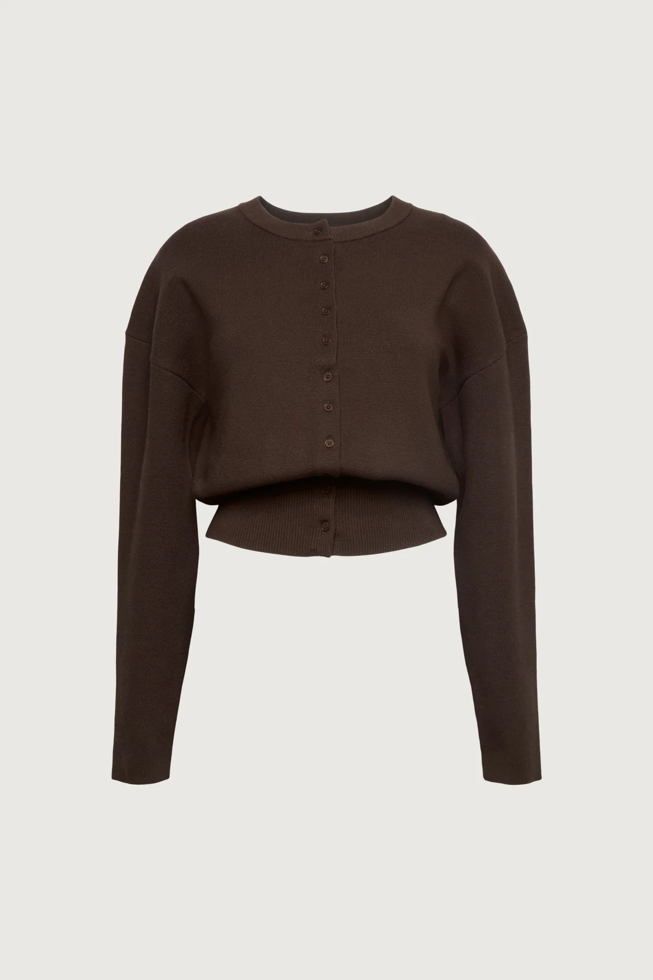 CINCHED WAIST BUTTON FRONT CARDIGAN | OAK + FORT