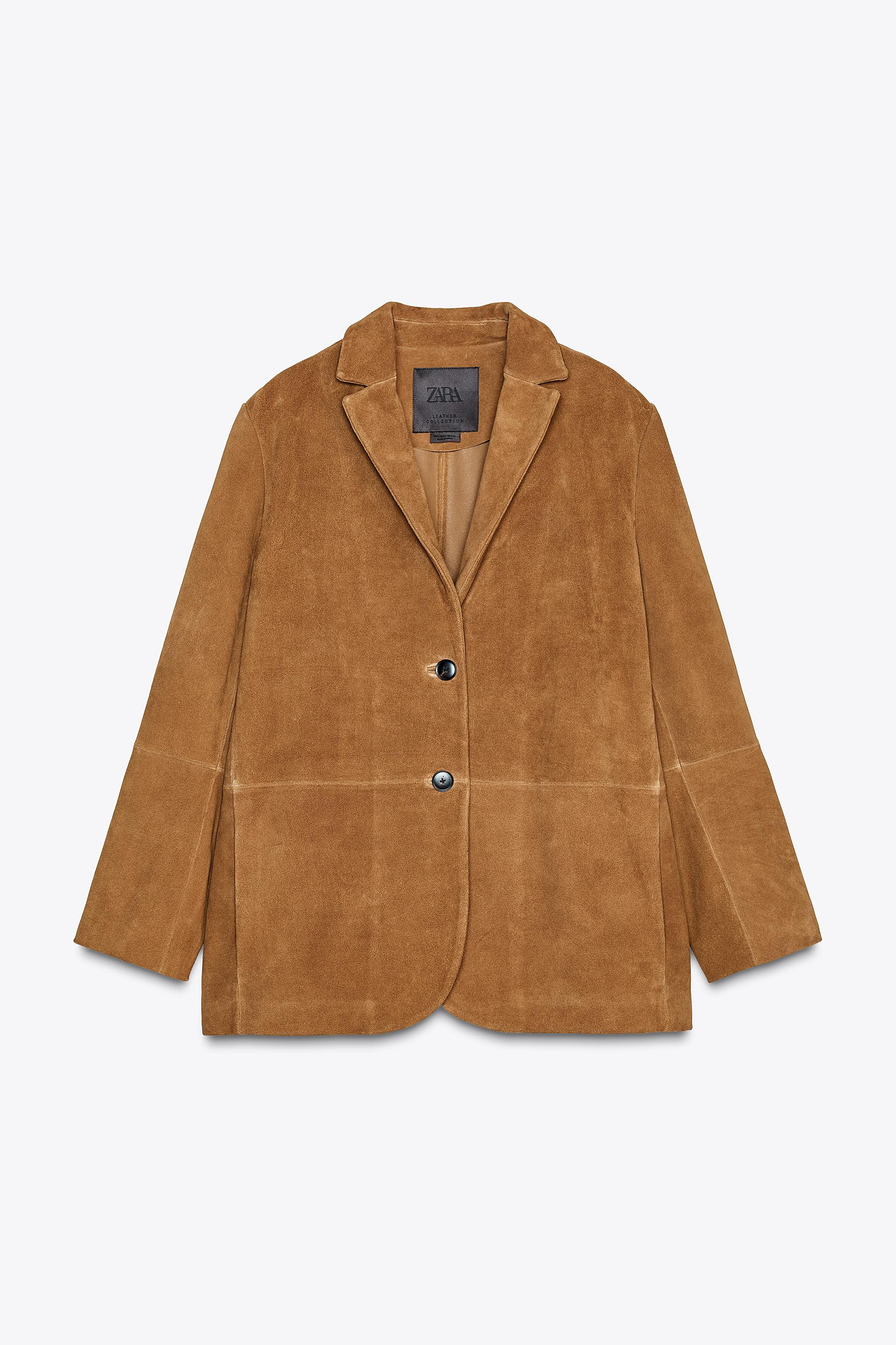 ZW COLLECTION LIMITED EDITION 100% LEATHER BLAZER | Zara UK
