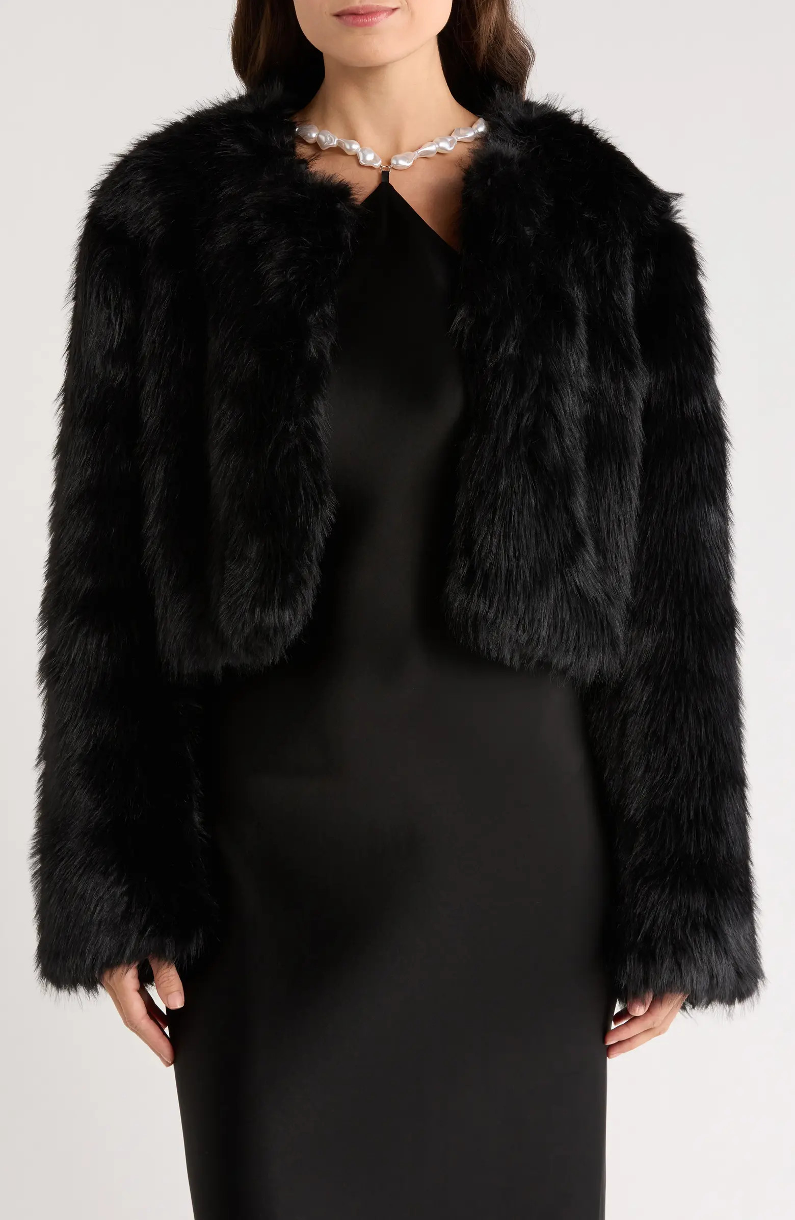 Casimira Crop Faux Fur Jacket | Nordstrom