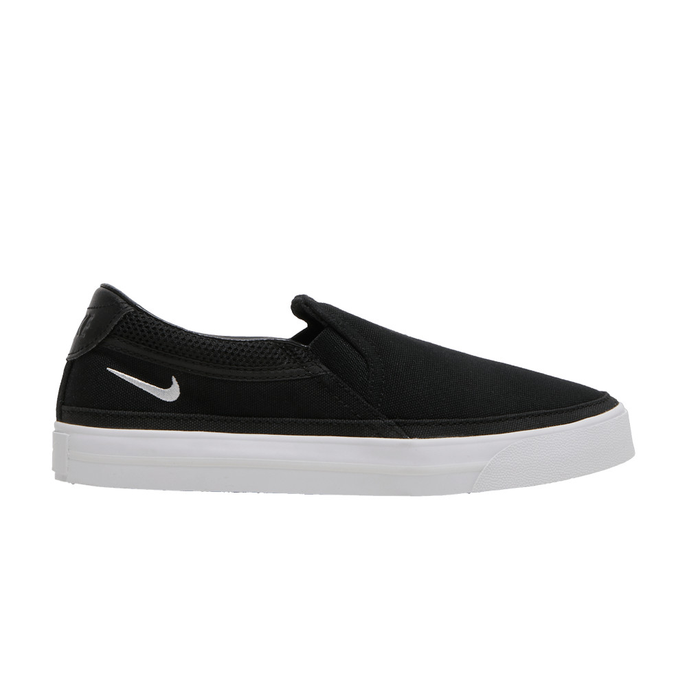 Nike Wmns Court Legacy Slip-On 'Black White' | GOAT