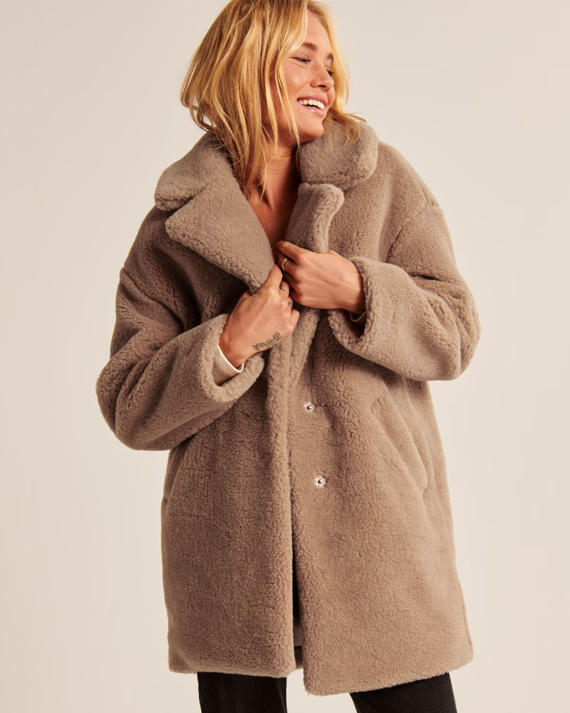 A&F Teddy Coat | Abercrombie & Fitch (US)