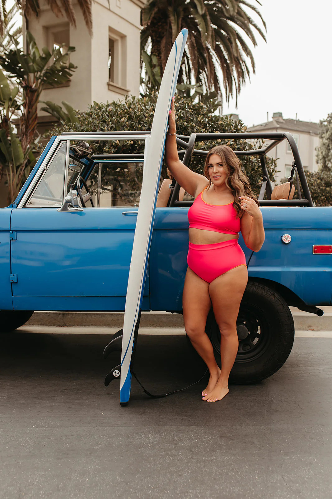 SUNKISSED TWO PIECE IN WATERMELON WITH CLEMENTINE TRIM BY PINK DESERT | Pink Desert