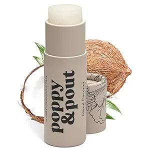 Poppy & Pout Island Coconut Jumbo Lip Balm | All Natural Lip Balms & Moisturizers | Hydrates with... | Amazon (US)