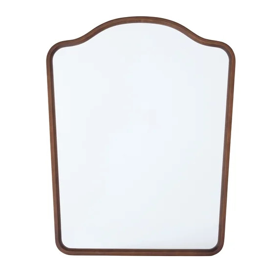 Better Homes & Gardens French Heritage 23x30 Walnut Large Wall Mirror for Living Room | Walmart (US)