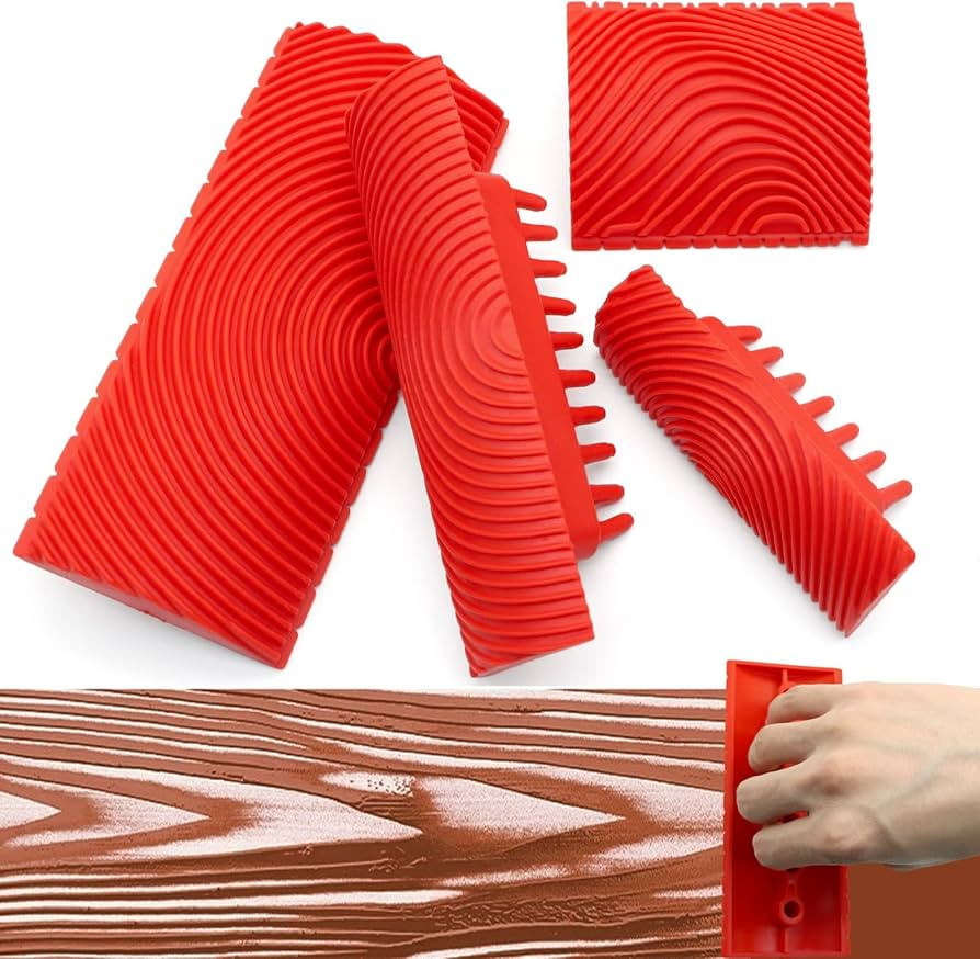 Wood Grain Tool - Natural Woodgrain Maker for Decorative Painting Premium Wood Graining Tool Set ... | Amazon (US)