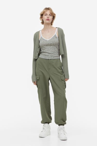 Lace-trimmed Ribbed Tank Top | H&M (US + CA)