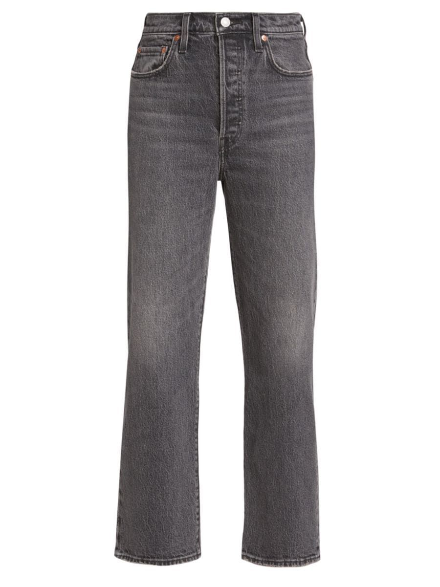 Ribcage Straight-Leg Ankle Jeans | Saks Fifth Avenue