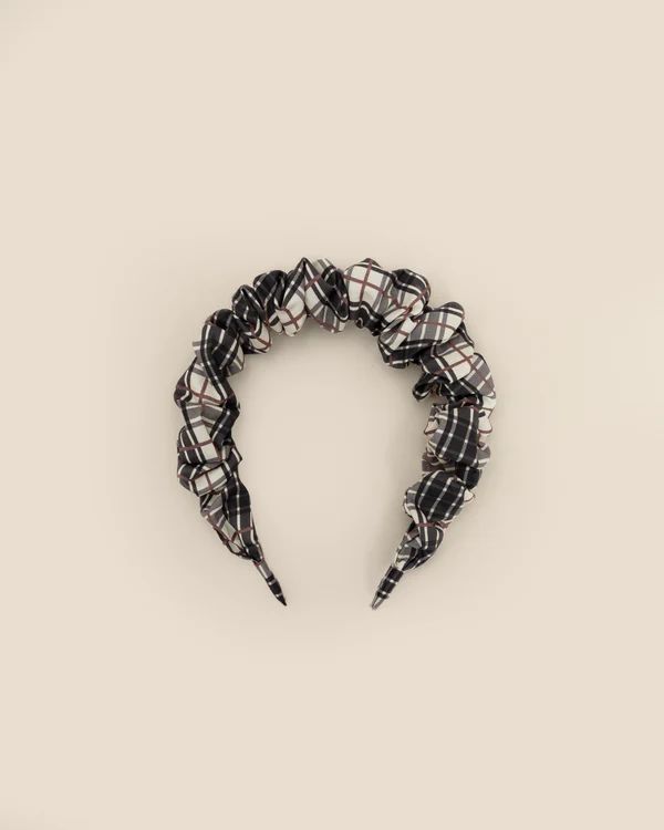 gathered headband | tartan plaid | Noralee