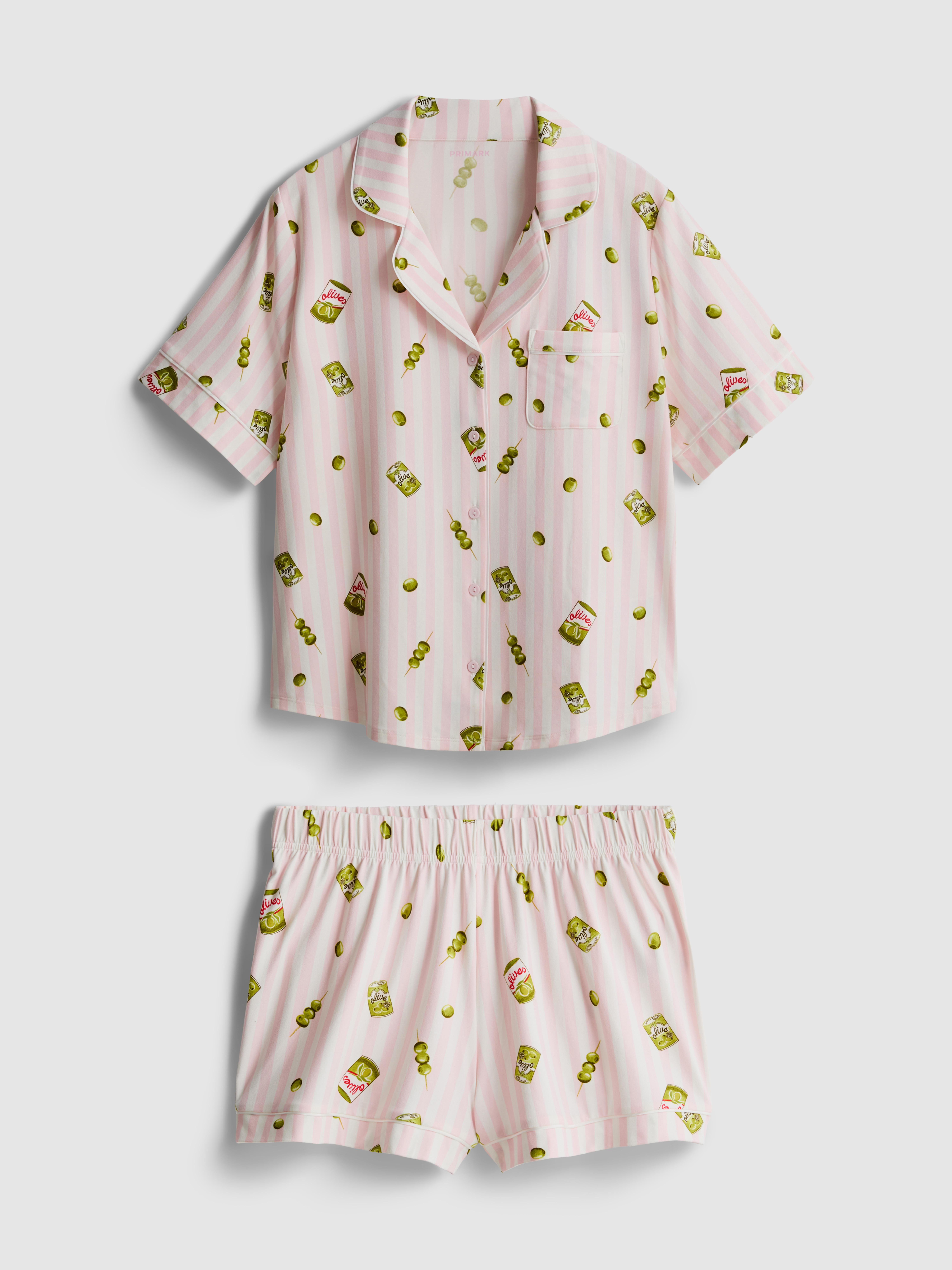 Printed Boyfriend Shorty Pyjamas | Primark UK