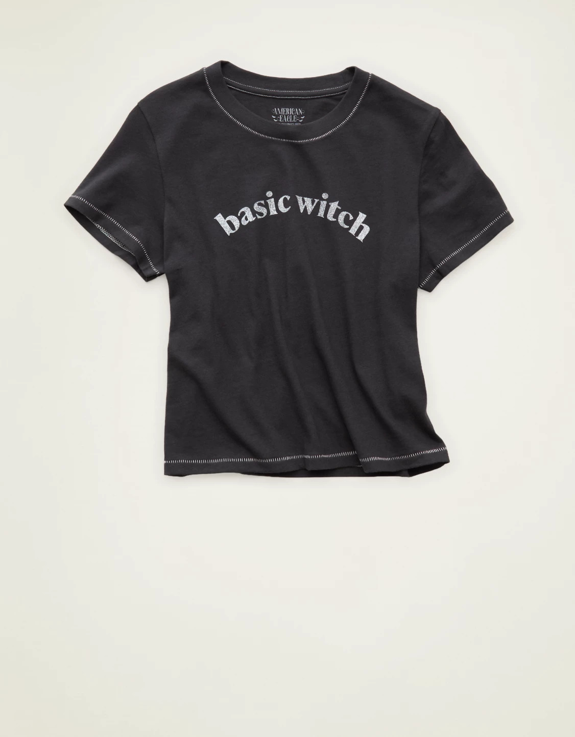 AE Halloween Graphic Shrunken T-Shirt | American Eagle Outfitters (US & CA)