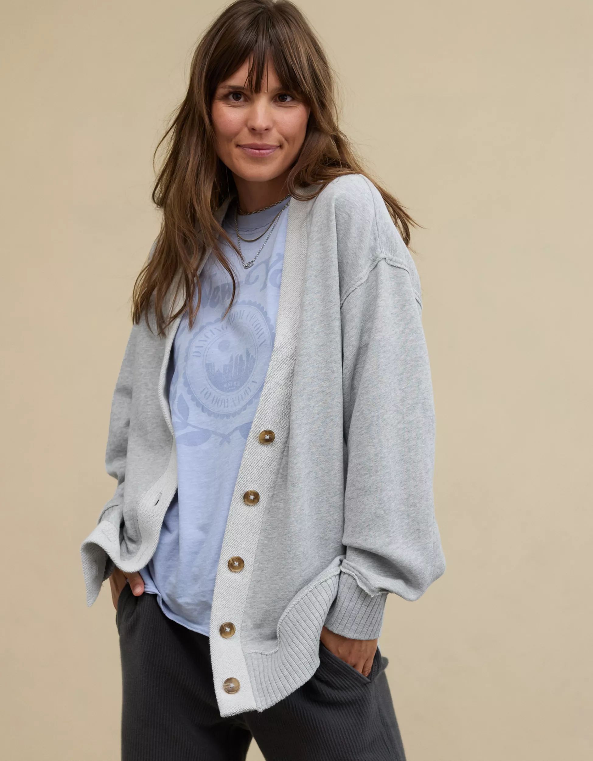 Aerie Fleece Cardigan | Aerie