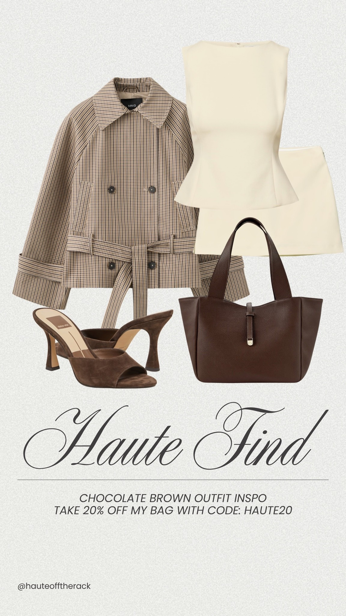 Majorly in love with this plaid trench jacket pairs so well with this cream set! Be sure to take 20% OFF my @Gigi New York tote with code: HAUTE20

#aritzia #matchingset #plaidcoat #chocolatebrown #worktote #giginewyork #falloutfits

#LTKSaleAlert #LTKSeasonal #LTKootd