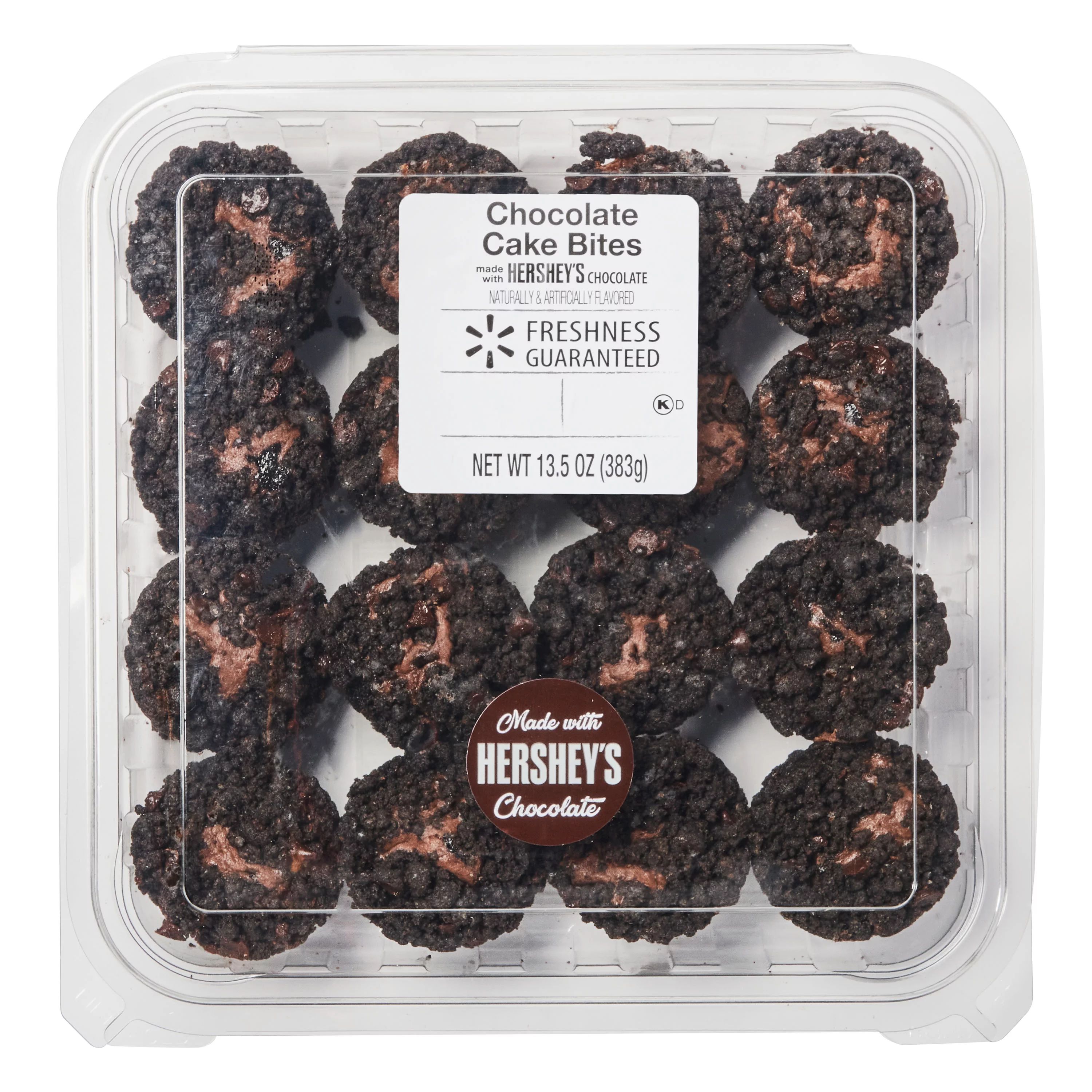 Freshness Guaranteed 16 ct Chocolate Cake Bites, 13.5 oz. - Walmart.com | Walmart (US)