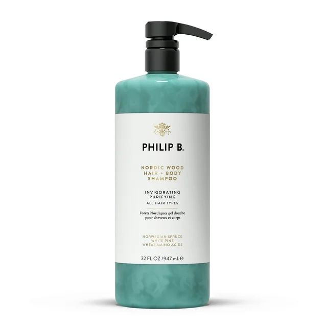 Philip B Nordic Wood Hair & Body Shampoo (Size : 32 oz / liter) | Walmart (US)
