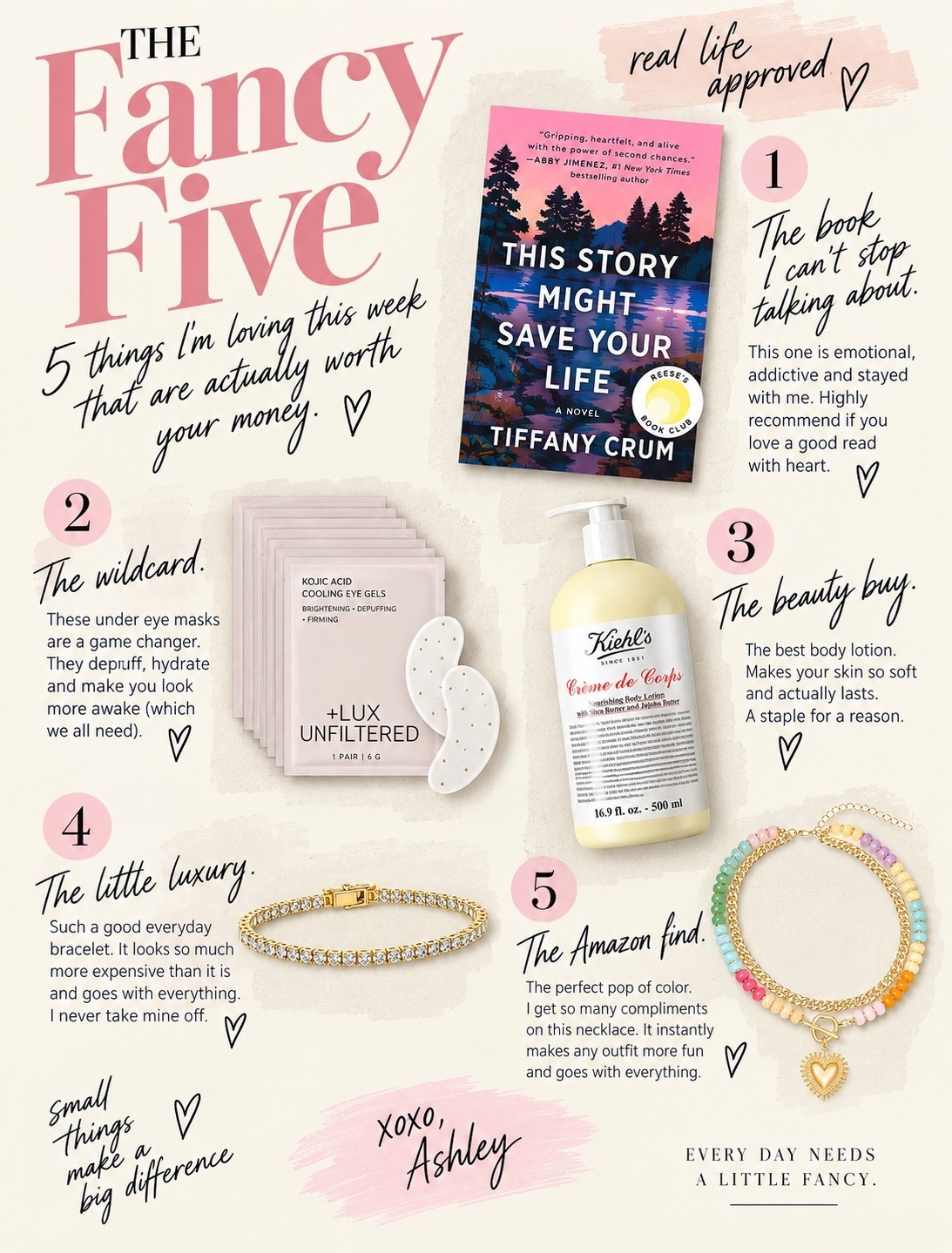 The fancy five! Five things I’m loving this week

#LTKgrwm #LTKmomlife #LTKSeasonal
