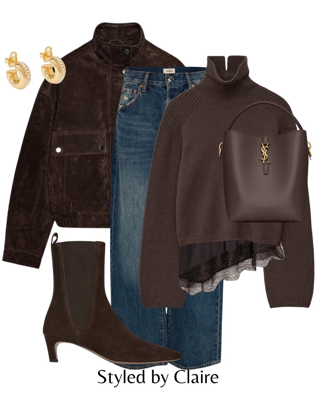 LACE TRIM TOPS🤎
Tags: suede bomber jacket Zara pistola denim wide leg jeans turtleneck boxy jumper other stories chocolate brown ysl bag suede ankle boots heel heeled fashion autumn winter date night dinner drinks inspo outfit ideas trending colour chic women’s style capsule wardrobe basics Parisian city break London Barcelona NYC

#LTKstyletip #LTKshoes #LTKdatenight