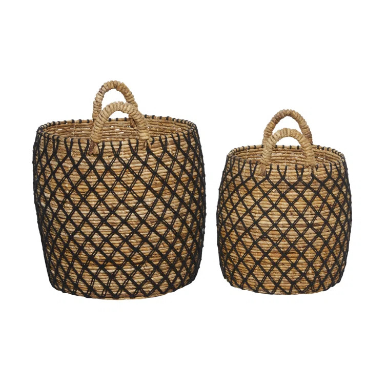 Banana Leaf 2 Piece Wicker Basket Set | Wayfair North America