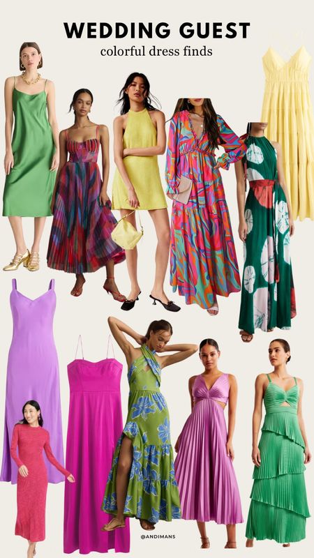 Colorful wedding guest dress finds for this Spring and Summer wedding season!

#LTKsalealert #LTKstyletip #LTKfindsunder100