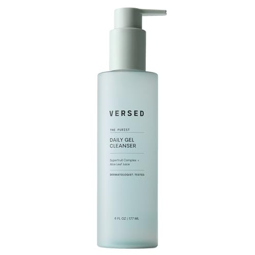 Versed The Purist Daily Antioxidant Gentle Face Cleanser - Daily Gel Cleanser + Moisturizing Face Wash for Sensitive Skin (The Purist - 6 Fl Oz (Pack of 1)) | Amazon (US)