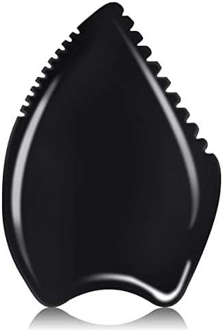 Gua Sha Massage Tool, Black Bianstone Guasha Board for Face & Body, Natural Jade Stone Gua Sha Fa... | Amazon (US)