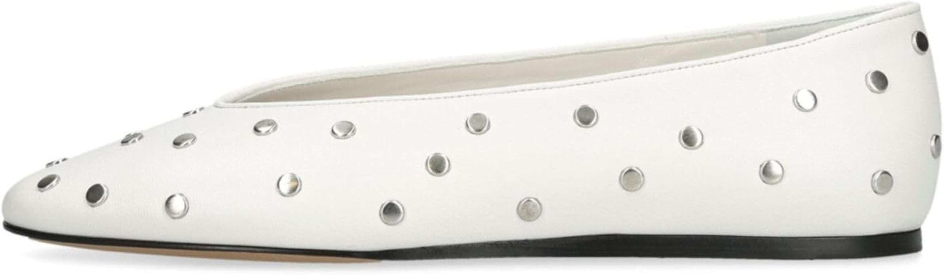 Studded Ballet Flats for Women Round Toe Low Heel Slip On Mary Jane Flat Comfortable Casual Balle... | Amazon (US)