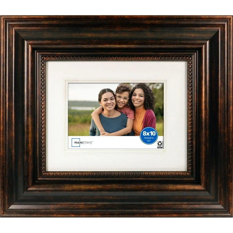 Mainstays Bronze Trudo 8x10 matted to 5x7 Picture Frame | Walmart (US)