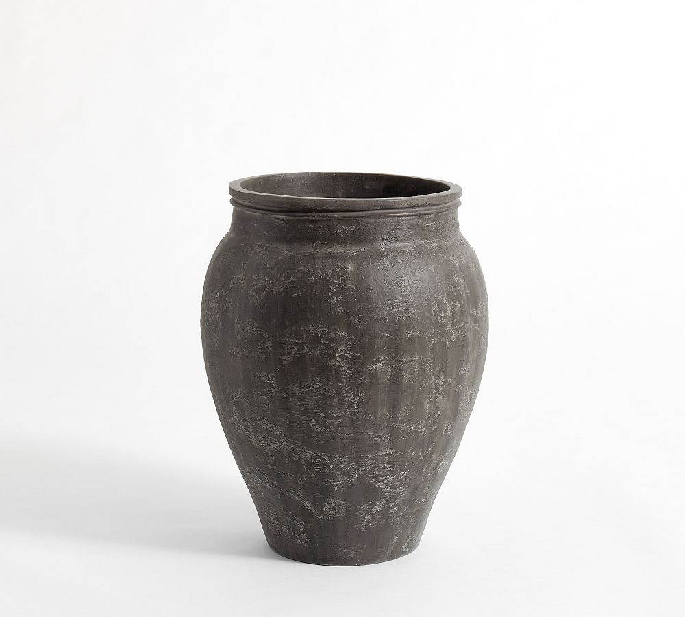 Sienna Fiber Stone Outdoor Planters | Pottery Barn (US)