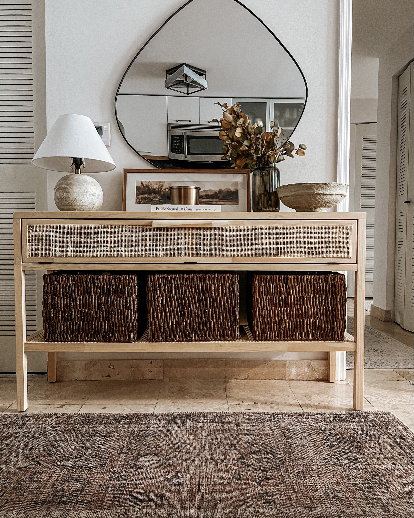 Fall entryway styling from last year 🍂🍁  
I linked some similar entry tables bc I don’t believe this color is in stock anymore - and some newer fall items! 


console table, runner rug, Loloi rug, world market console table, entryway, lamp, bowl, art, mirror 

#LTKStyleTip #LTKHome #LTKSeasonal