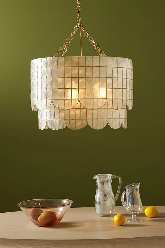 Hailee Capiz Pendant | Anthropologie (US)