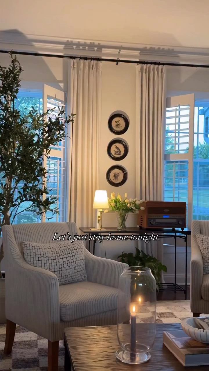 Affordable, layered decor for a cozy night in. 

Wall decor
Olive tree
Chairs  striped chairs 
Book shelf light
Lamps
Floor lamp


#LTKHome #LTKSaleAlert #LTKSeasonal
