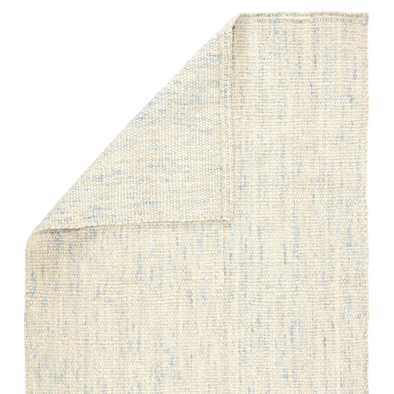 Georgianna Handwoven Flatweave Jute Ivory/Blue Area Rug | Wayfair North America