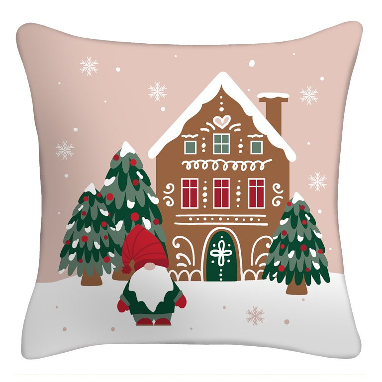 Mainstays 16" x 16" Reversible Gingerbread Gnome Decorative Outdoor Throw Pillow, Multi - Walmart... | Walmart (US)