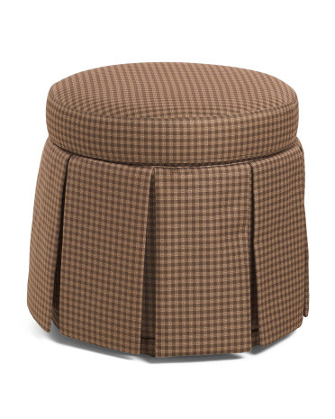 18x18 Plaid Swivel Storage Ottoman | Poufs & Ottomans  | Marshalls | Marshalls