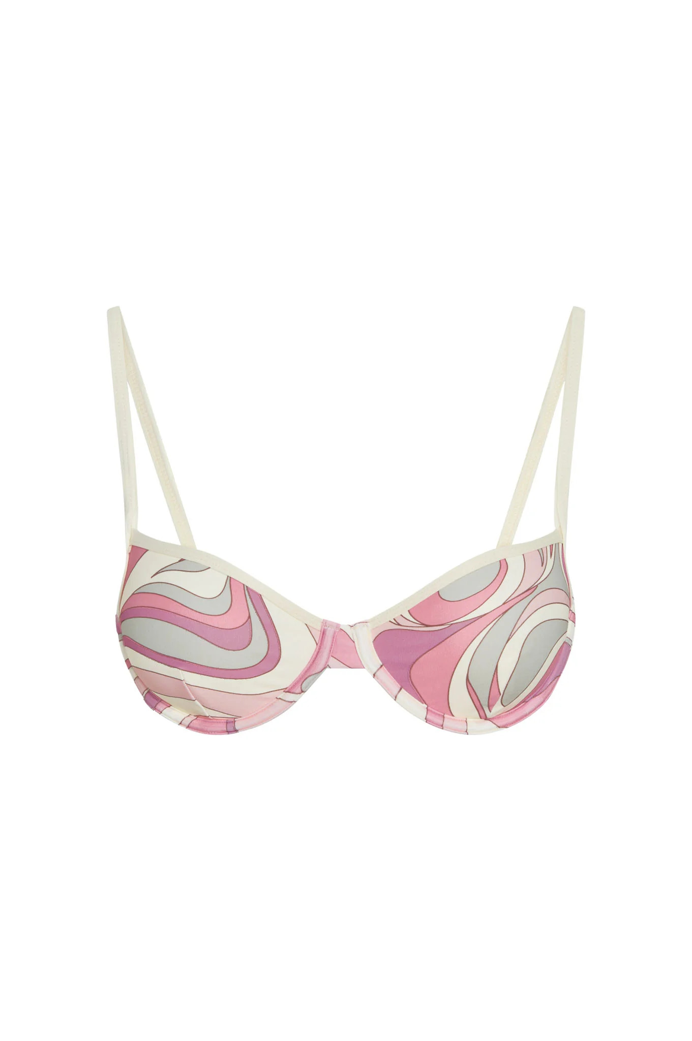 Capri Top Color Block - Costa Rei Pink/Ivory | Monday Swimwear