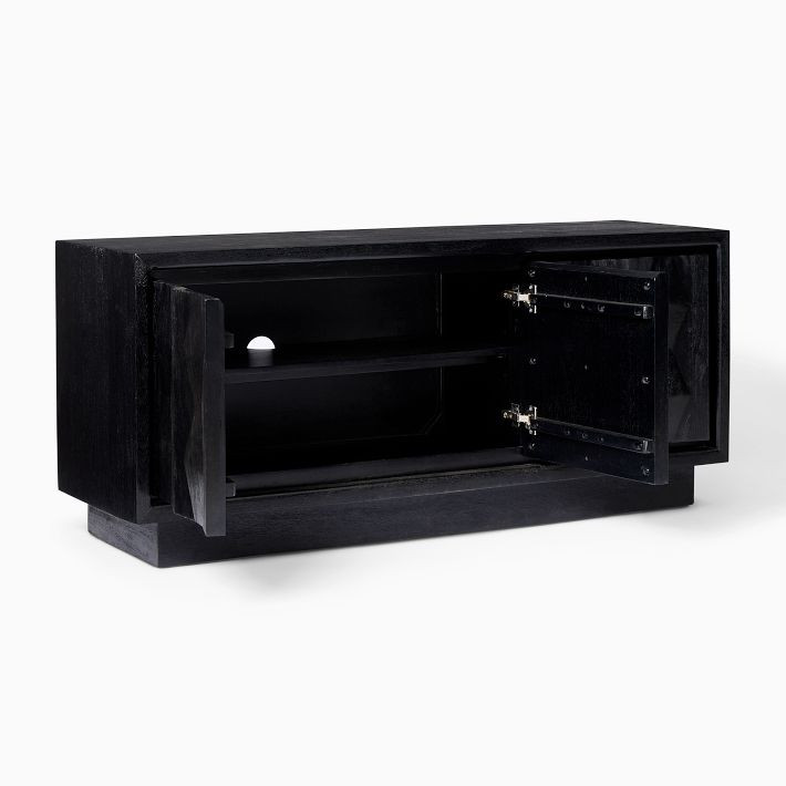 Carved Pattern Media Console (60"–80") | West Elm (US)