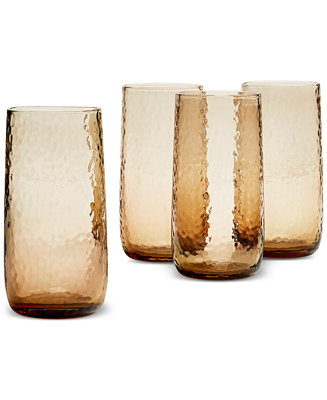 Textured Highball Glasses, Set of 4, Exclusively at Macy's | Macy's
