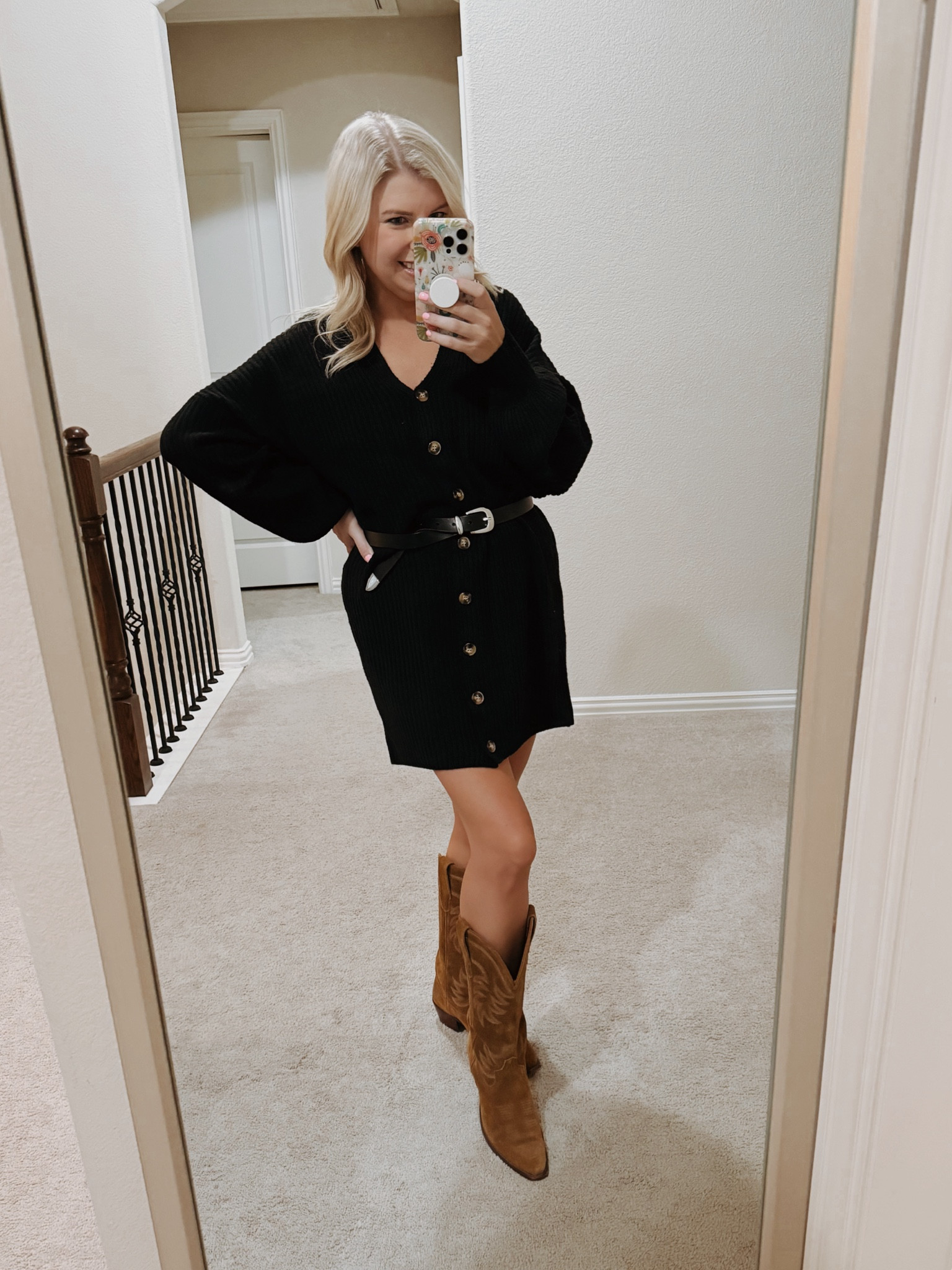 Nordstrom Anniversary Sale!
Medium sweater dress (size down)
8.5 cowboy boots 

sweater dress. western outfit. country concert outfit. fall outfit. boot outfit  

#LTKFindsUnder100 #LTKFindsUnder50 #LTKxNSale