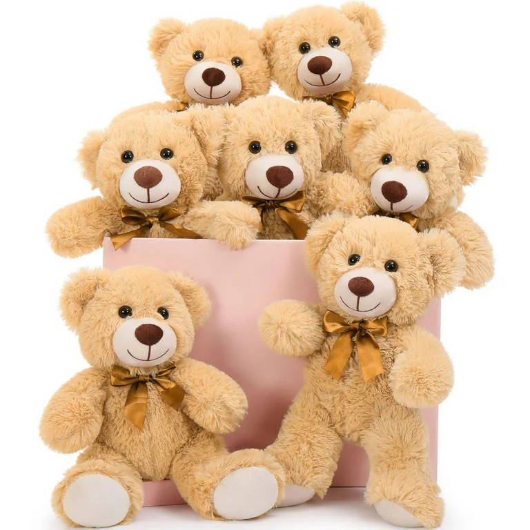 MaoGoLan 7 Packs Teddy Bear Stuffed Animals 14'' Bulk Teddy Bear Plush Toy | Walmart (US)