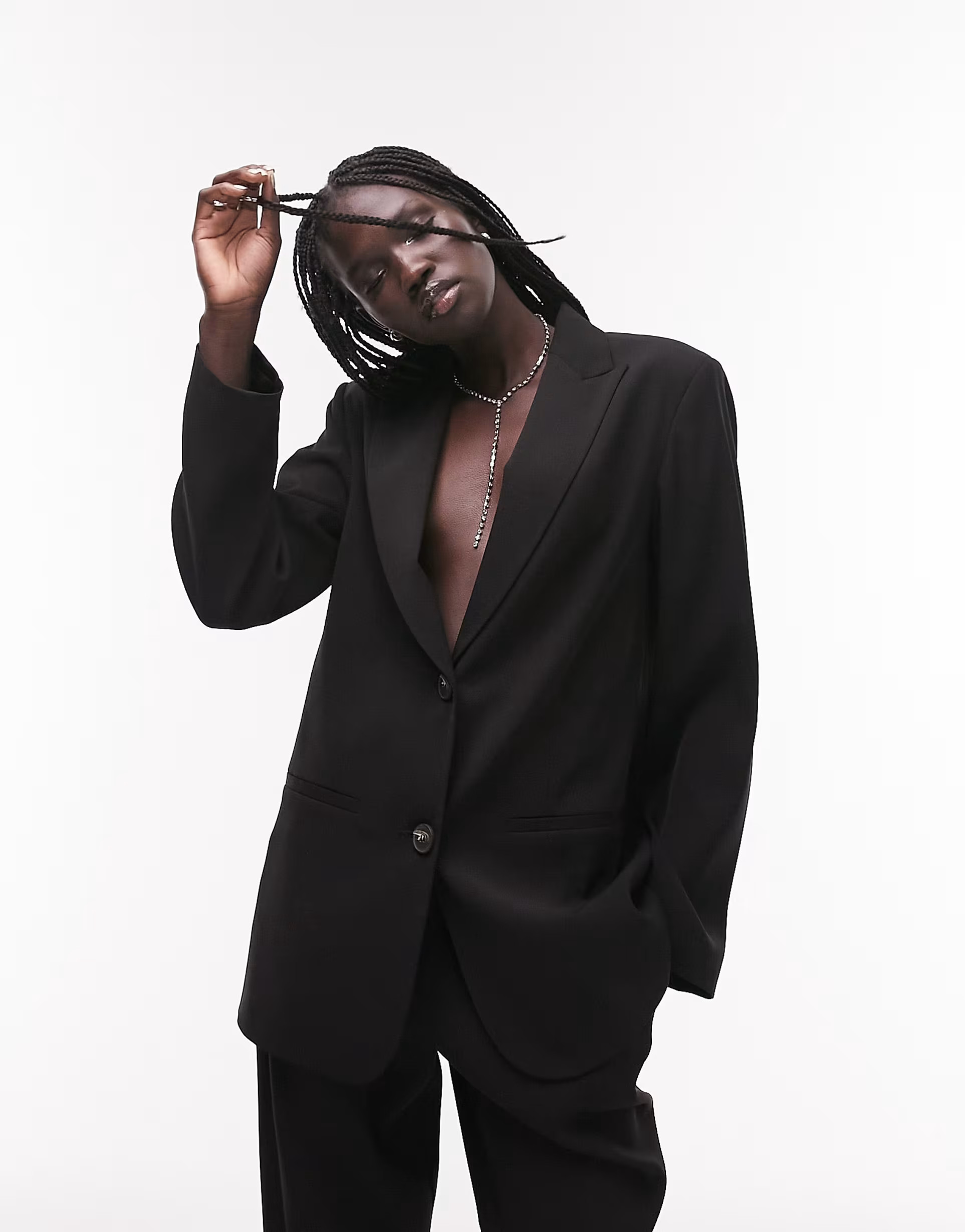 › Topshop Tailored relaxed Slouch Blazer in Black | ASOS (Global)